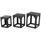 9th & Pike® Modern Black Metal Accent Table Set - image 1