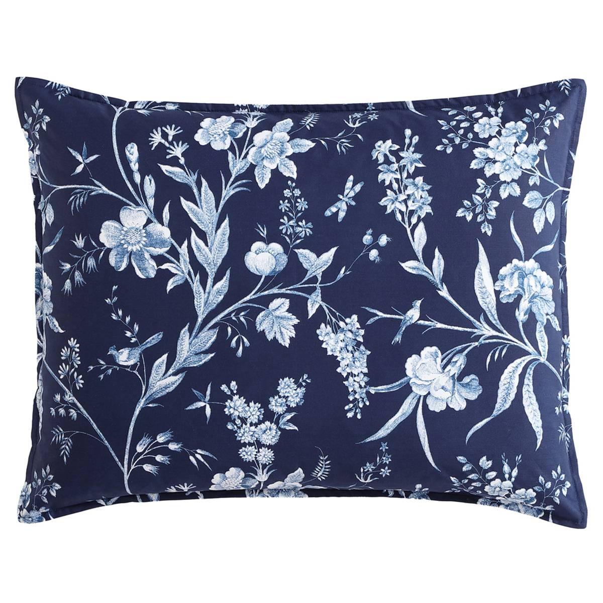 Laura Ashley Branch Toile 7pc. Cotton Reversible Comforter Set