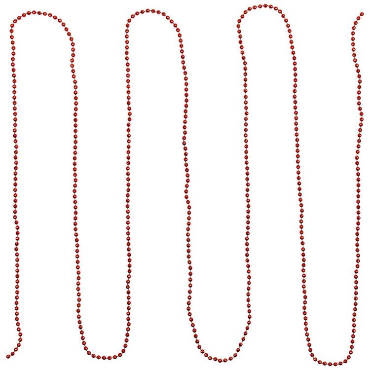 Northlight Seasonal Faceted Red Beaded Christmas Garland