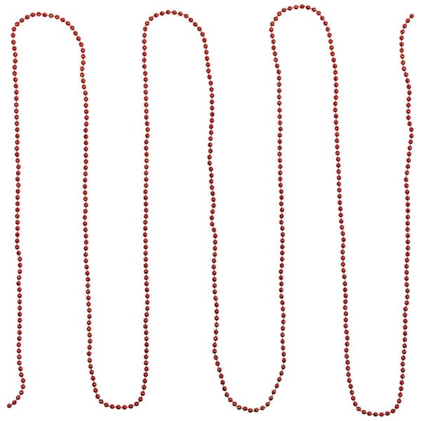Northlight Seasonal Faceted Red Beaded Christmas Garland