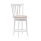 HH2 Home Savana White Wood Swivel Counter Height Stool - image 2