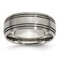Mens Endless Affection&#40;tm&#41; 8mm Titanium Satin Finished Band - image 1