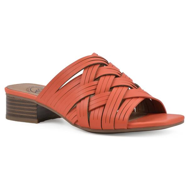 Womens Cliffs by White Mountain Strappy Slide Sandals - image 
