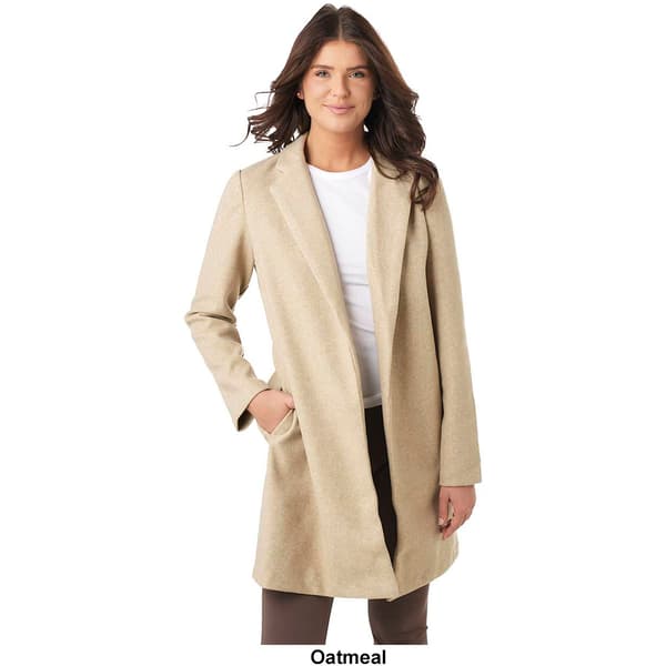 Juniors Love Tree Fleece Long Lined Coat