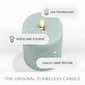 Luminara 3x4.5 Flat Heavy Chalky Linen Flameless Pillar Candle - image 3
