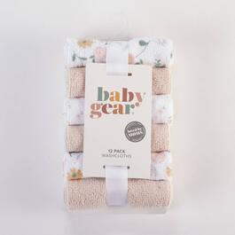Baby Gear&#40;R&#41; 12pk. Floral/Solid Washcloths