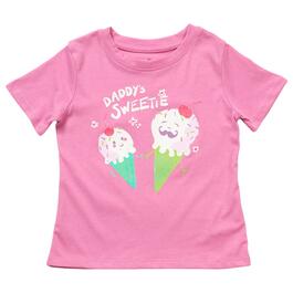 Girls (4-6x) Tales &amp; Stories Daddy&#39;&#39;s Sweetie Ice cream Screen Tee
