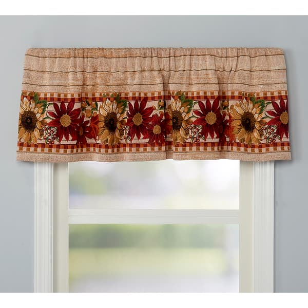 SunflowerBorder Woven Tapestry Valance - 54x15 - image 