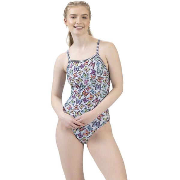 Womens Dolfin&#40;R&#41; Uglies V-2 Back Fly Away One Piece Swimsuit - image 