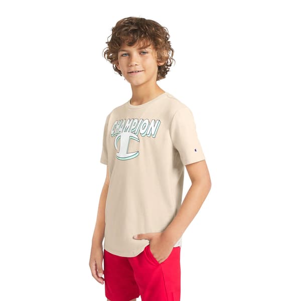 Boys (8-20) Champion® Graphic Tee - Sand Khaki
