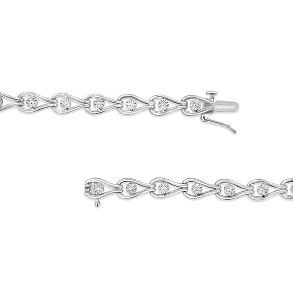 Haus of Brilliance 1/10ctw. Diamond Link Bracelet