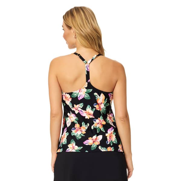 Womens Leilani Moaha Gardens Racerback Tankini Swim Top