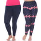 Plus Size White Mark 2pk. Leggings - image 1
