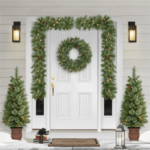 Puleo International 5pc. Pre-Lit LED Christmas Décor Set