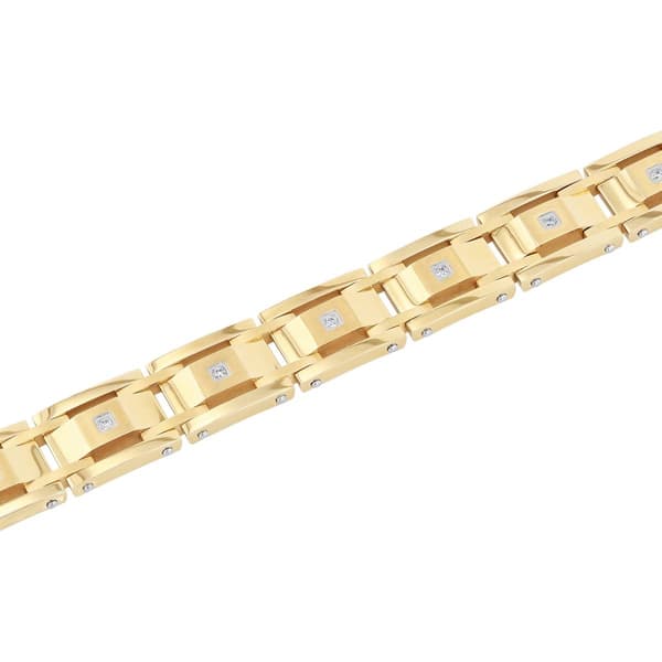 Mens Nova Star&#174; Forged 1/4ctw. Lab Grown Diamond Bracelet