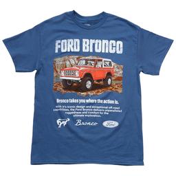 Young Mens Ford Bronco Action Graphic Short Sleeve Tee