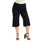 Plus Size 24/7 Comfort Apparel Foldover Waist Cropped Pants - image 1