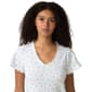 Womens HUE® Short Sleeve Pointelle Pajama Tee - image 4