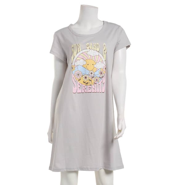 Womens Goodnight Kiss Sun Sand & Serenity Screened Nightshirt