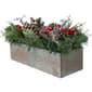 Northlight Seasonal 24in. Artificial Christmas Wood Planter - image 2