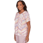 Womens Alfred Dunner Vintage Charm Leopard Chevron Blouse - image 3