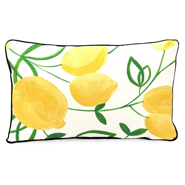 Jordan Manufacturing Home Sweet Home Lemons Lumbar Throw Pillow