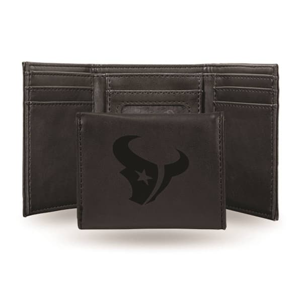 Mens NFL Houston Texans Faux Leather Trifold Wallet