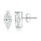 Parikhs 14kt. White Gold Marquise Diamond Stud Earrings - image 1