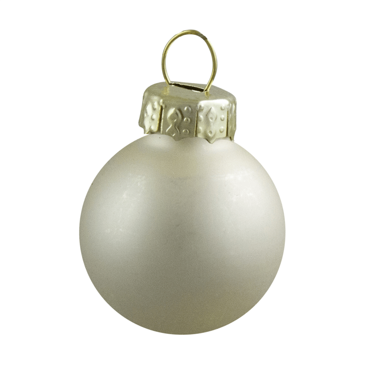 Northlight 24ct. 2-Finish Gold Glass Ball Christmas Ornaments