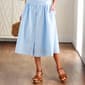 Womens Nanette Lepore Railroad Stripe Button Front Midi Skirt - image 2