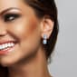 Sophia B 12 2/3ctw. Blue Topaz Sky Post Earrings - image 3