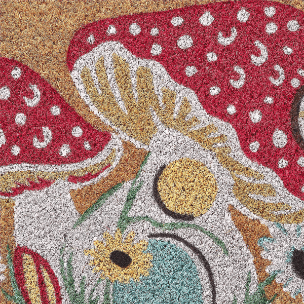 VCNY Home Scallop Edge Outdoor Coir Doormat