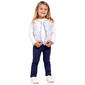Toddler Girl Little Lass 3pc. Patchwork Vest & Wide Leg Pants Set - image 1