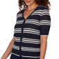 Petite Emaline Summer In The City Stripe Elbow Sleeve Cardigan - image 5