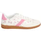 Womens Love 83 White/Pink Floral Fashion Sneakers - image 3