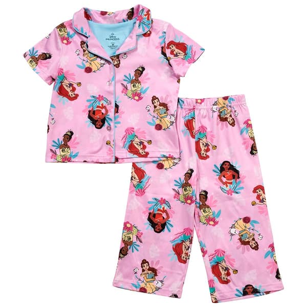 Toddler Girl Disney Princess Icons Pajama Set - image 