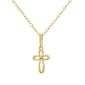 Kids Gold Filled Open Cross Pendant - image 1