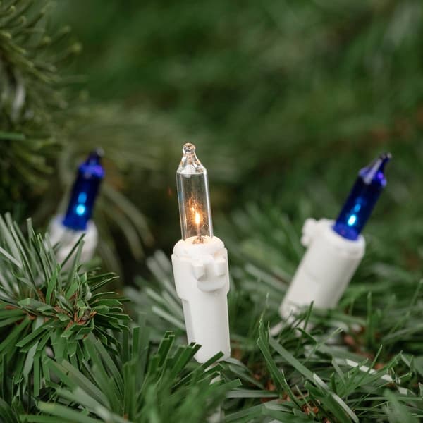 Northlight Seasonal 7ft. Blue/Clear Christmas Lights - White Wire