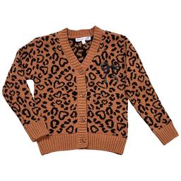 Girls (7-16) BTween® Long Sleeve Leopard Cardigan