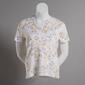 Womens Hasting & Smith Short Sleeve Viney Floral 2Fer Top - image 1