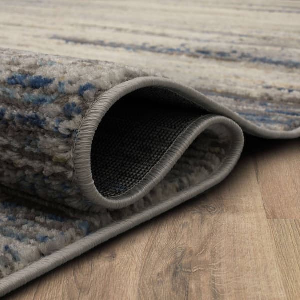 Mohawk Home Furie Stripe Light Grey Area Rug