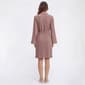 Womens Nicole Miller Short Sleeve Brushed Poly Rib Shawl Collar - image 2