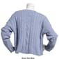 Juniors Pink Rose Carson Distressed Cable Knit Sweater - image 2