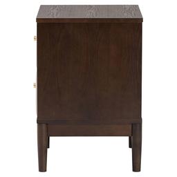 Baxton Studio Nikolai Mid-Century Wood 2-Drawer Nightstand