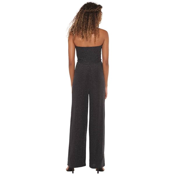 Juniors Madden Girl Lurex Knit Ruched V-Waist Tube Jumpsuit