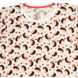 Juniors Pillow Talk Long Sleeve Porcupine Crew Neck Pajama Set