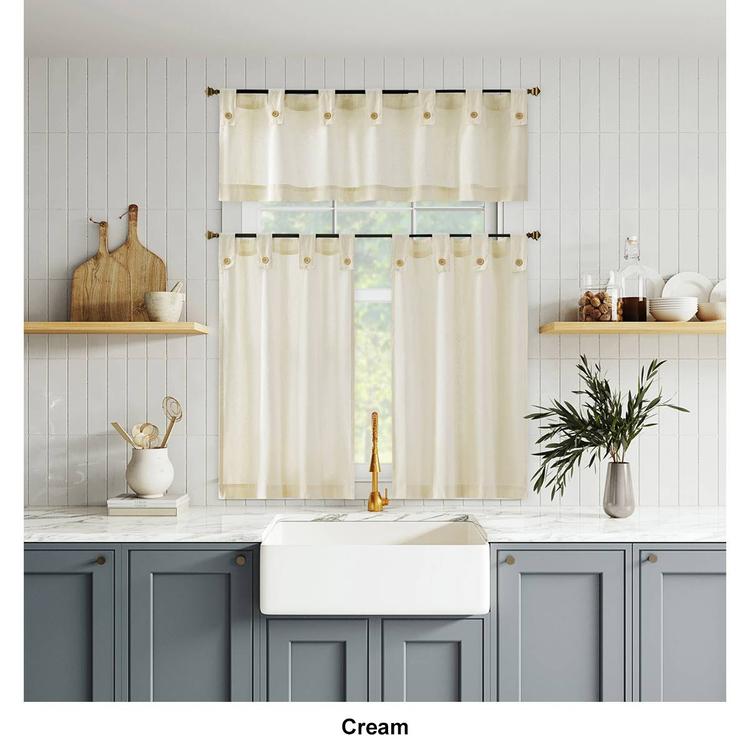 Wythe Tier Button Tab Top Valance