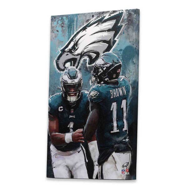 Open Road Eagles Graffiti Style Canvas Sign