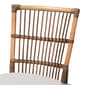 Baxton Studio Kim Bohemian Natural Brown Rattan Dining Chair - image 6