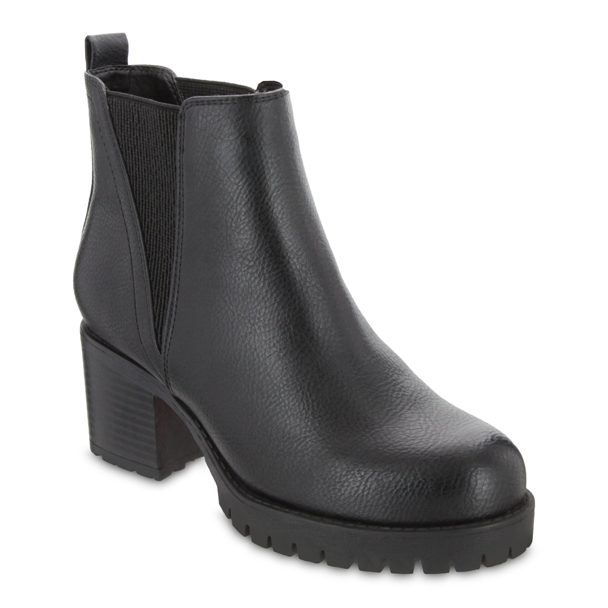 mia ashley lug sole chelsea boot